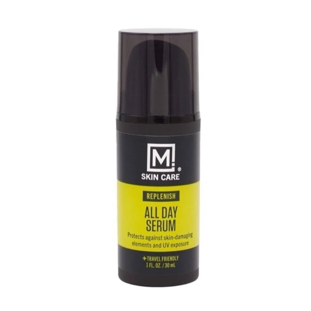 M. Skin Care Men's Duo Set: Prevent Acne Control & Replenish All Day Serums NEW